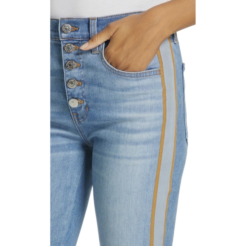 VERONICA BEARD Jeans Womens sz 30 / 10 Blue CAROLYN Amsterdam High Rise Gold